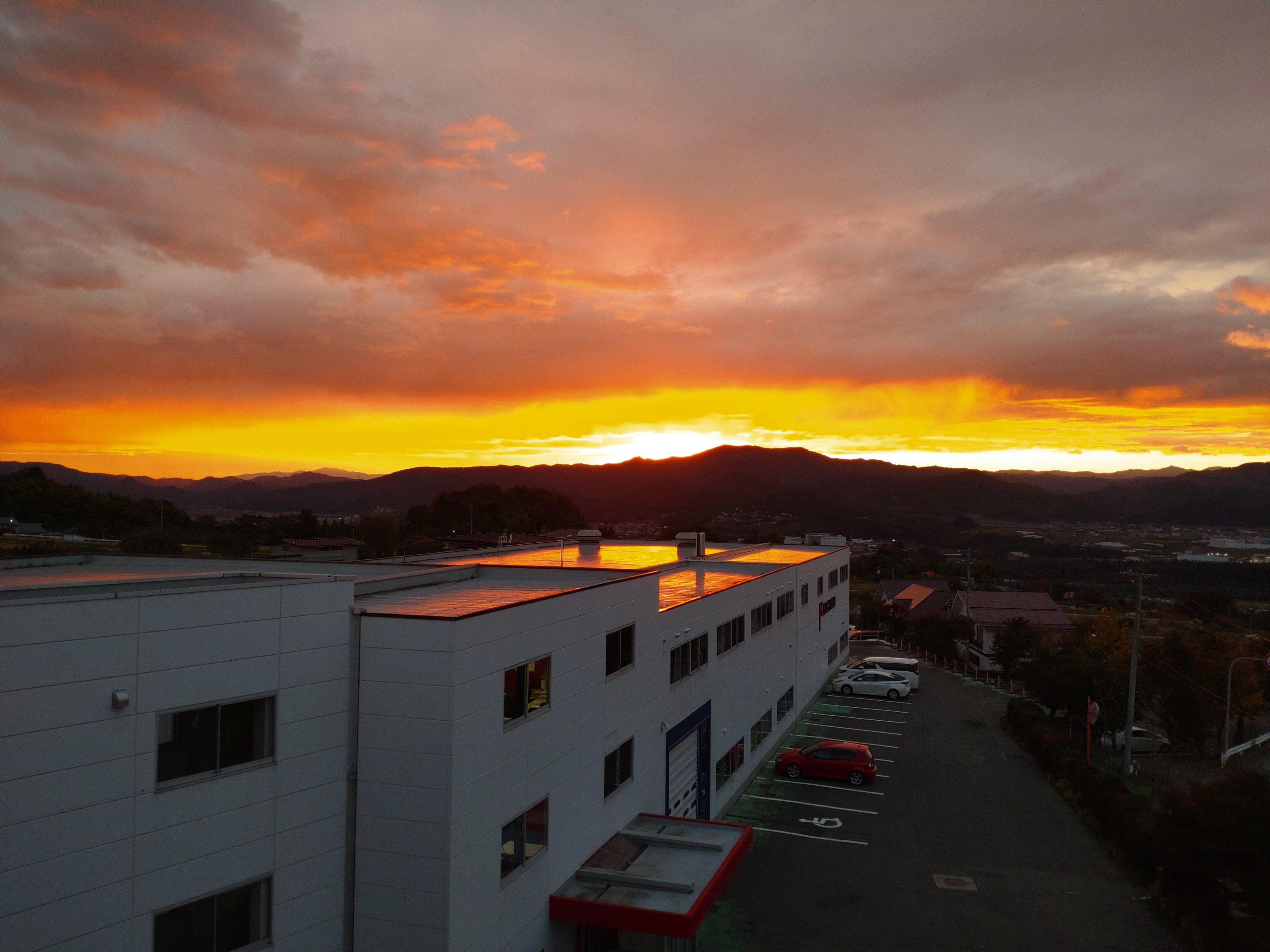 2022年10月25日の夕焼け
